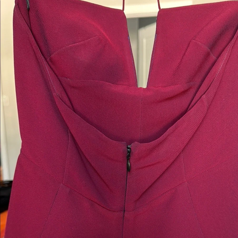 Red Sleeveless Bustier Peplum Camisole - Picture 5 of 5
